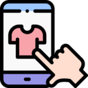 commerce and shopping,online shopping,browser,smartphone,hand,internet,ecommerce,hands and gestures,t-shirt